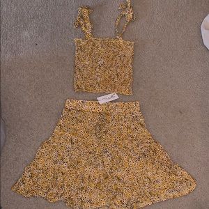 Two piece flower outfit